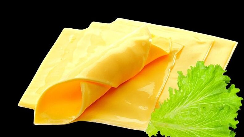 el queso procesado está prohibido en la dieta del kéfir